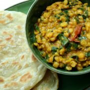 moringa dhall with paratha